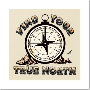 Find Your True North Posters and Art